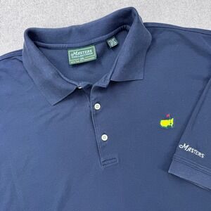 Masters Collection Polo Shirt Mens XXL Navy Blue Pima Cotton Golf Tournament